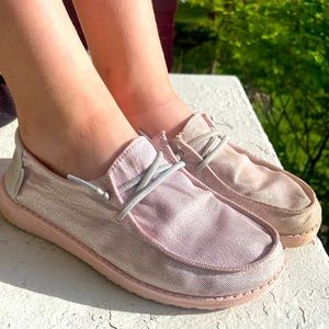 Hey Dude Wendy Youth Sparkle Pink